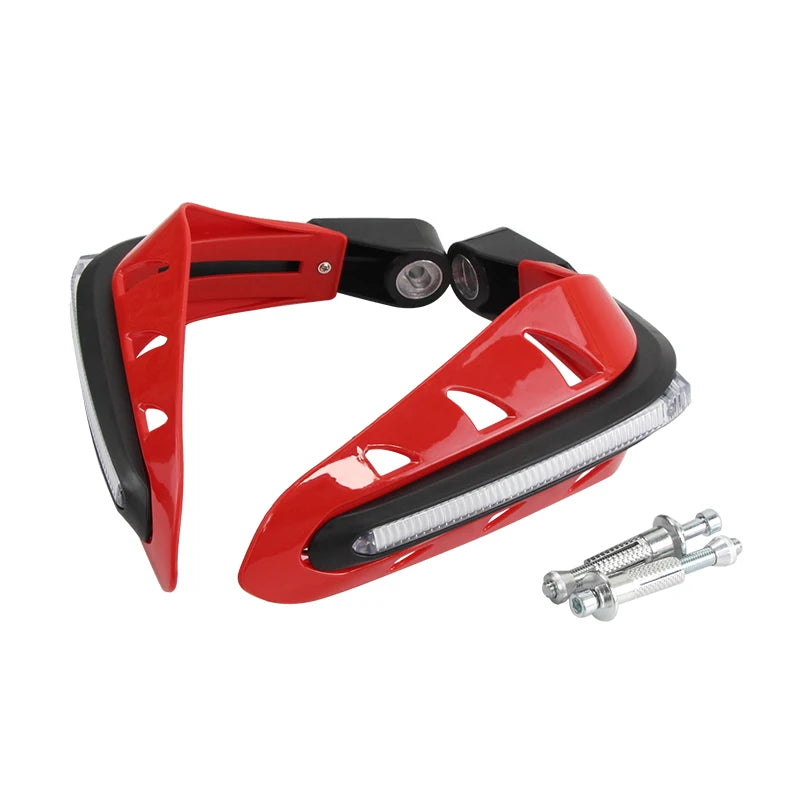 Motorcycle Handguards with LED Lights Motorbike Accessories Modification Protective Gear for ATV Bike Off Road Motocross ﻿