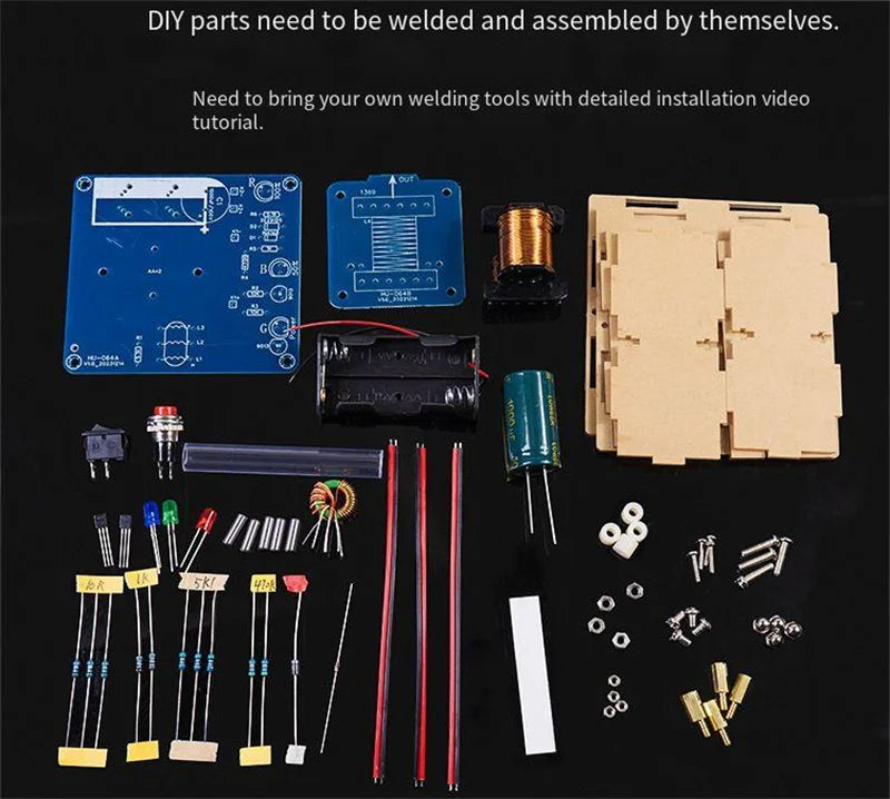 Electromagnetic Gun DIY Electronic Kit Long-range Projectile High-voltage Coil Booster Circuit Board Production Welding Electron