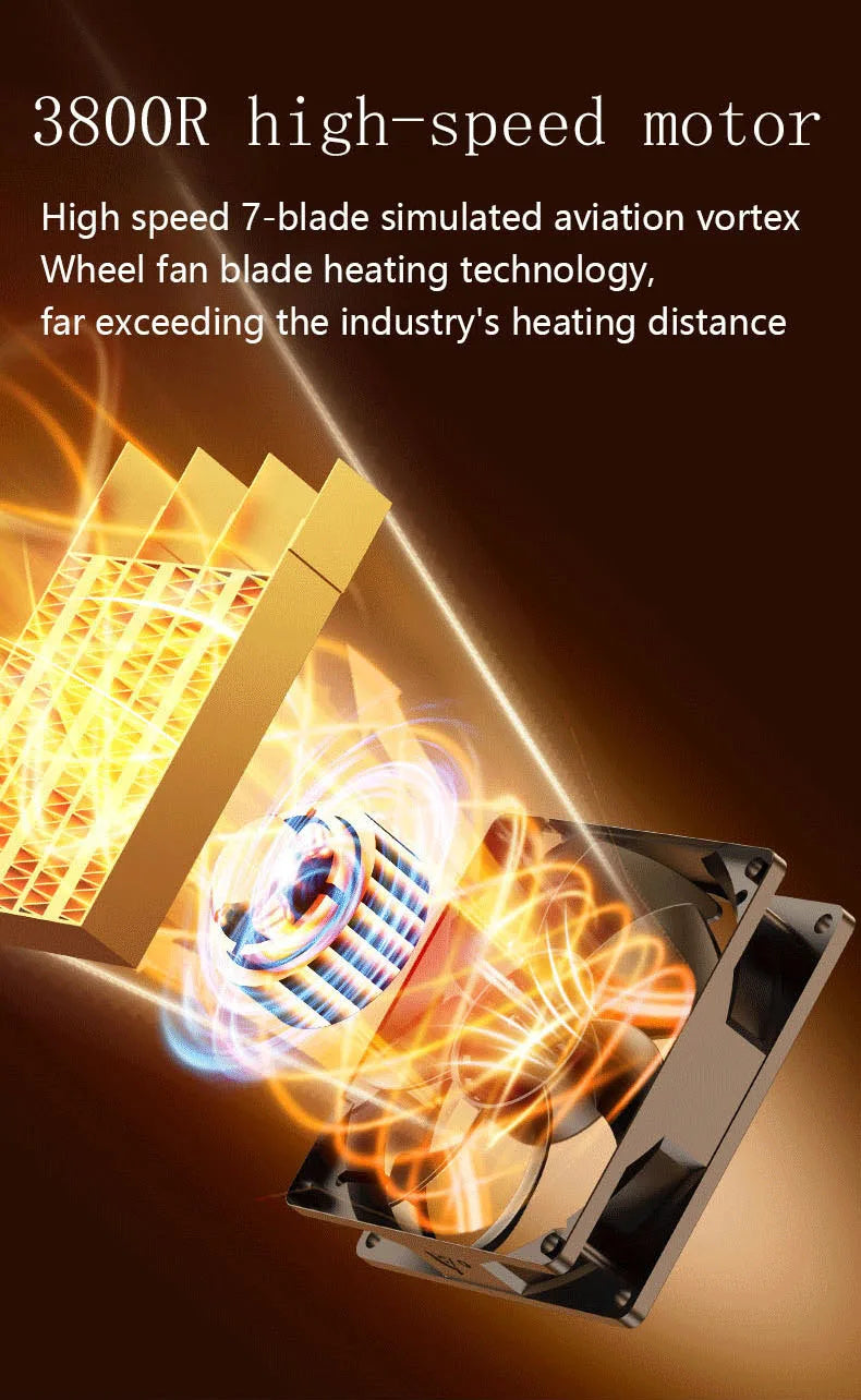 Desktop heater small household portable heater dual-purpose quick heating electric for both cooling and heating