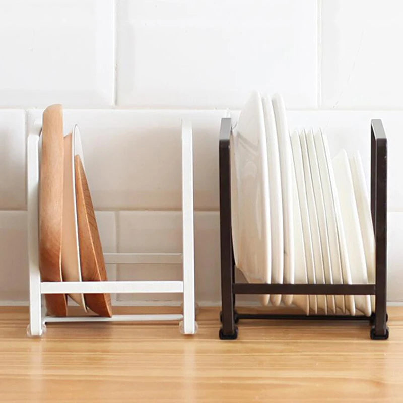 Kitchen Cabinet Plate Storage Countertop Dish Rack Drawer Dinner Plate Partition Drain Rack Layered Storage Rack Accessories