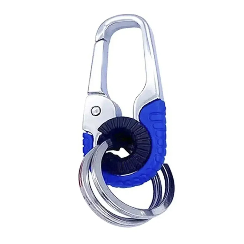 Fashion Men's Business Genuine Leather Belt Buckle Clip 2 Loops Key chain Key Ring Holder Men Apparel Accessories