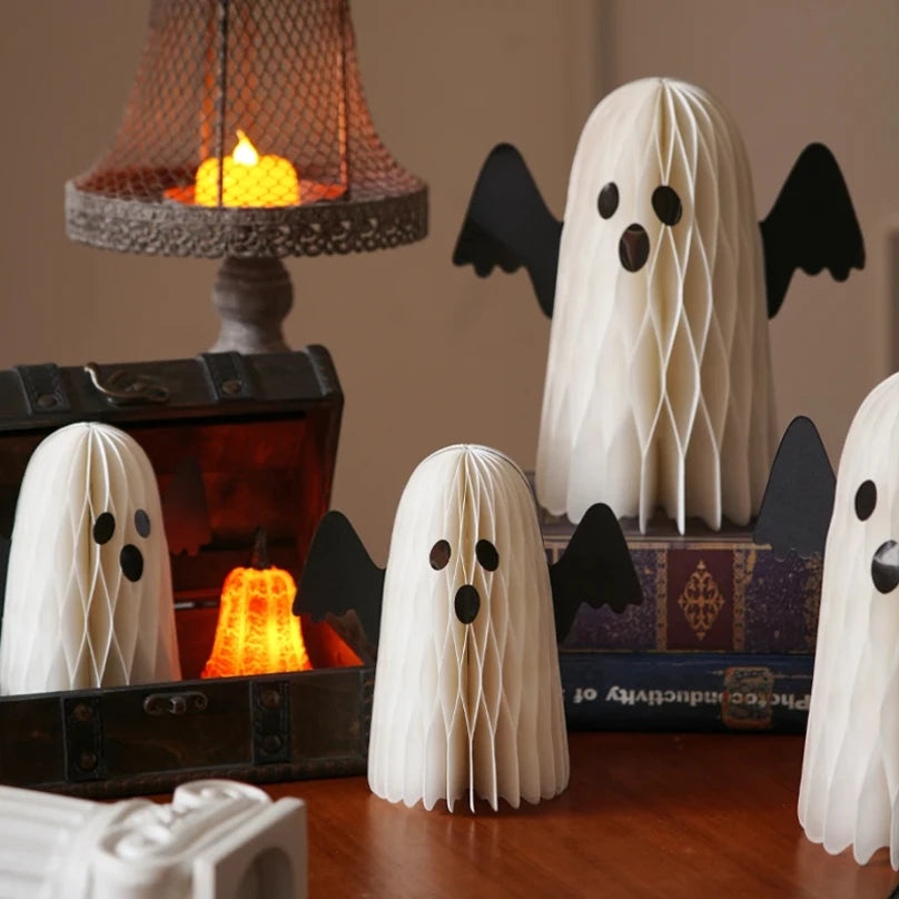 Halloween Pumpkin Ghost Dress Up Creative Small Ornament Table Decoration Halloween Decorations for Home Mexican Day of The Dead