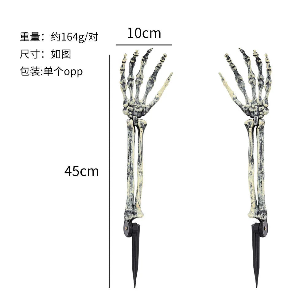 Halloween Human Skeleton 40CM Movable Skeleton, Human Skeleton Halloween Horror Decorations, Haunted House Horror Props