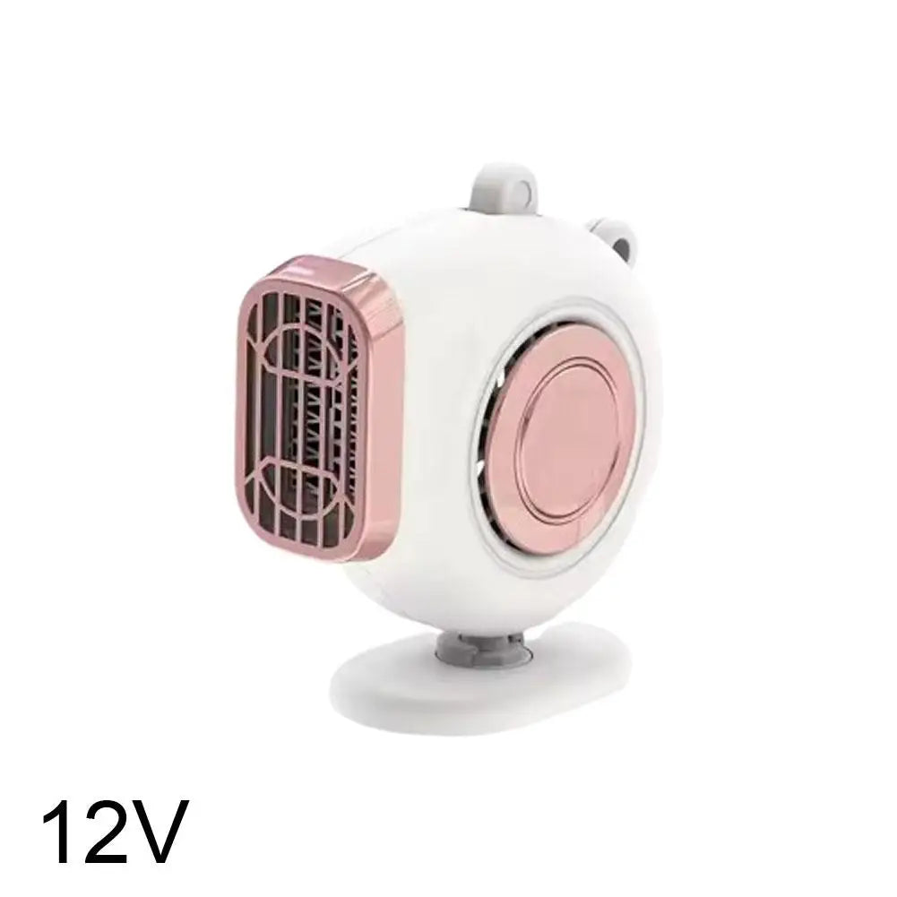 12V/24V Car Heater Winter Fast Heating Car Mini Hot Air Fan Adjustable Vehicle Dashboard Small Space Saving Car Heater