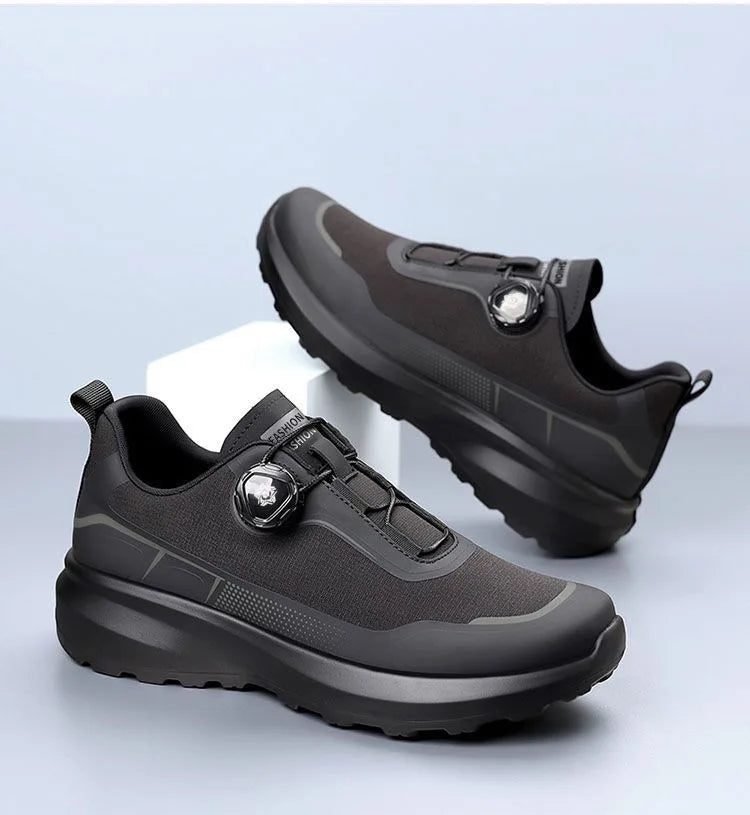 Fashion Casual Men's Shoes Designer Rotating Buckle Men Sneakers Thick-Soled Comfortable Outdoor Walking Shoes Zapatillas Hombre