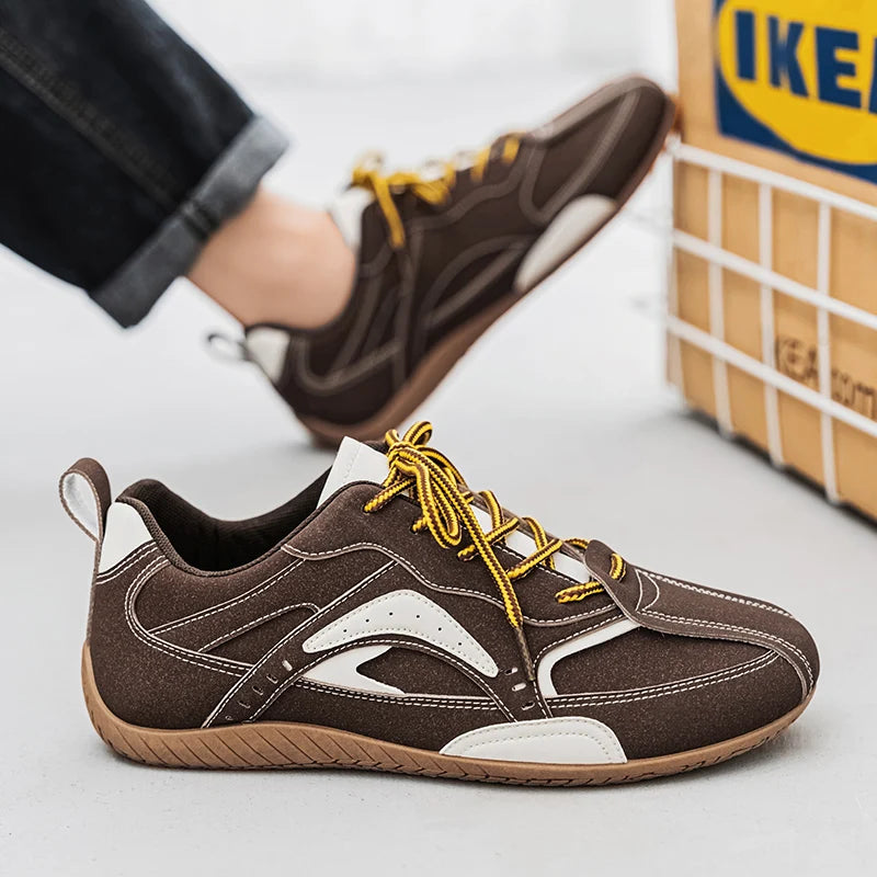 Shoes for Men Training Shoes German Style Lightweight Breathable Sneakers Vulcanized Shoes Retro Casual Gym Walking Men Sneakers