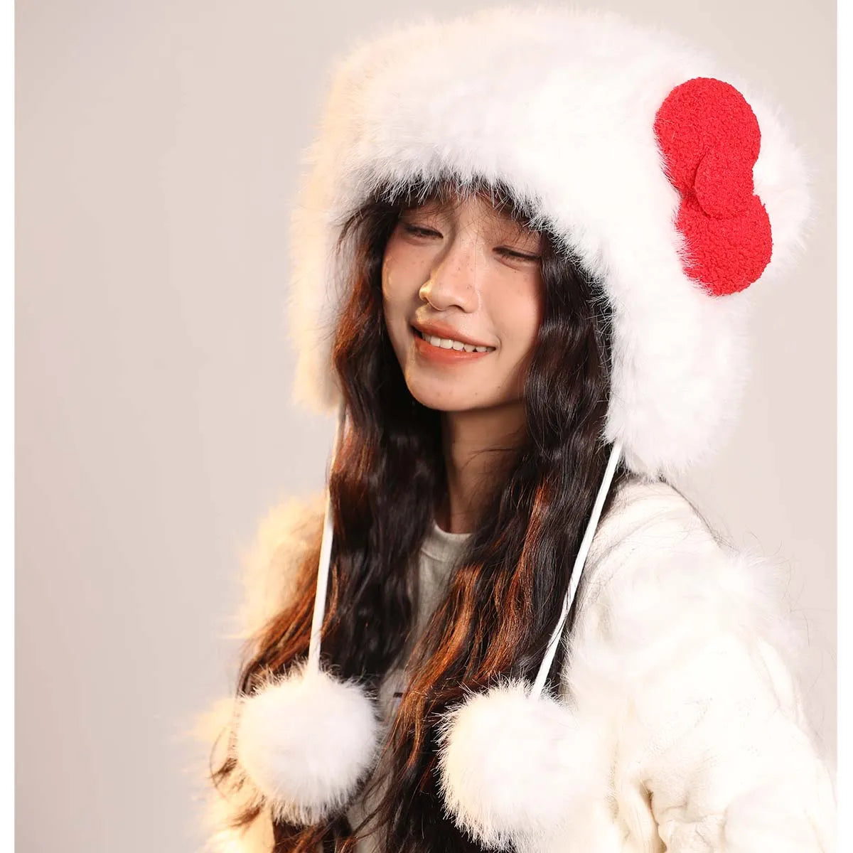 men's Hat beanie ski mask Caps Women's hat Beanie winter accessories Hat with earflaps Y2k hat Wool hats Winter hat bunny ears