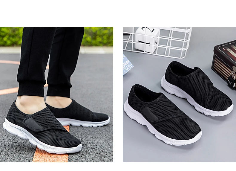 Men Orthopedics Wide Feet Swollen Walking Casual Sneakers Fashion Thumb Eversion Adjusting Soft Comfortable Diabetic Man Shoes