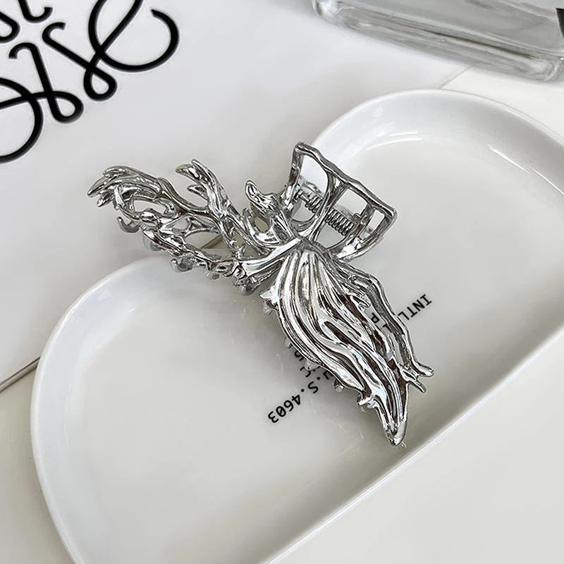 1PC Women Cool Hair Accessories Simple Trendy Pin Hair Claw Fashion Elegant Hair Clip Hairpins High-end Light Luxury Shark Clips