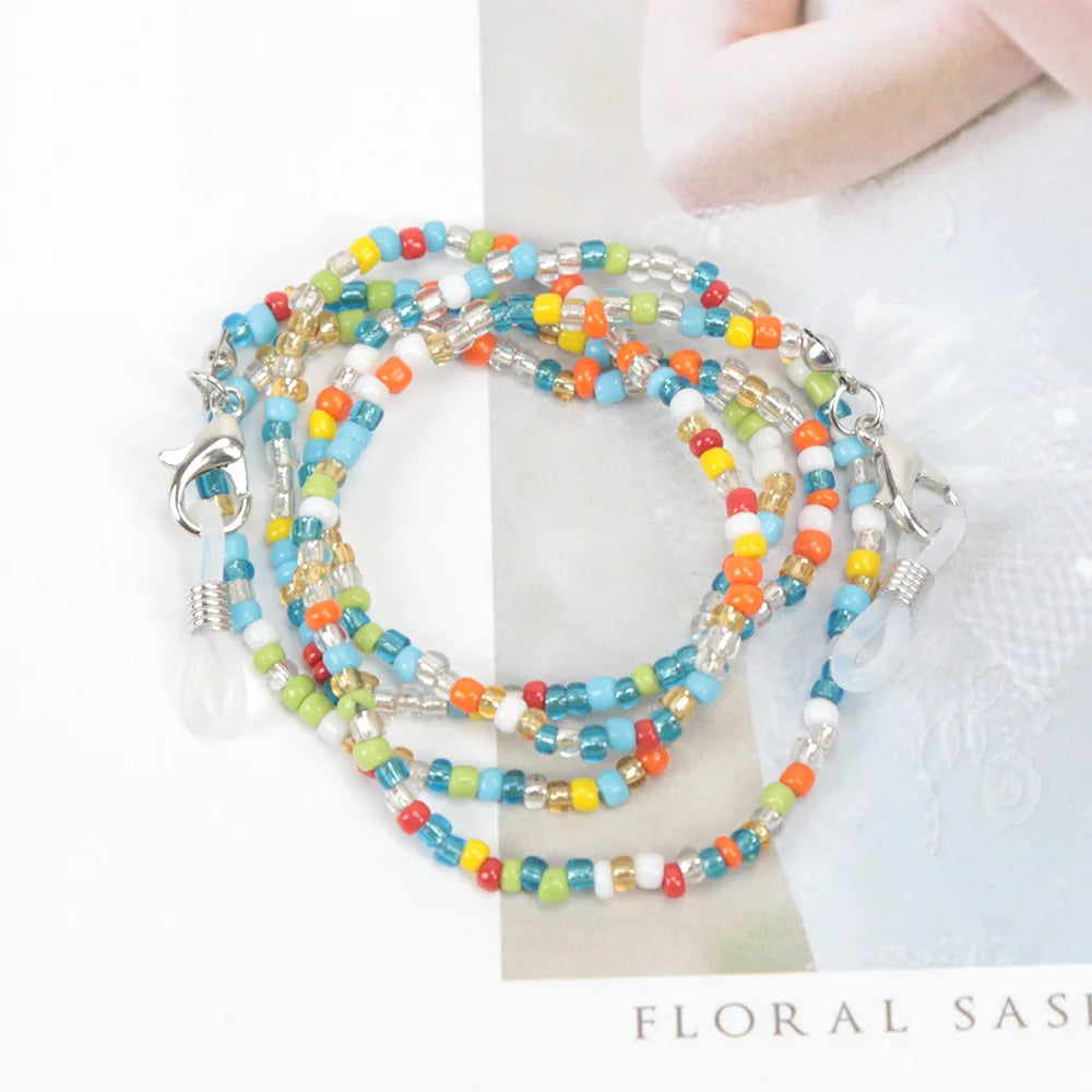 New Fashion Women Reading Glasses Chain Retro Beads Eyeglass Sunglasses Spectacle Cord Neck Strap String Mask Chain Eye Wear