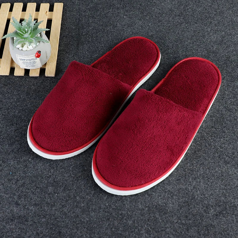 Women Indoor Slippers warm furry Home Slipper Winter Home shoes Women Men House Flat Closed Toe Slides for Bedroom Flip Flops