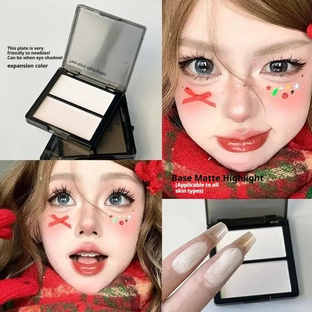 Face Contour and Highlight Palette 2 Tones Face Contouring Makeup Contour Palette for Mature Skin powder Foundation Concealer