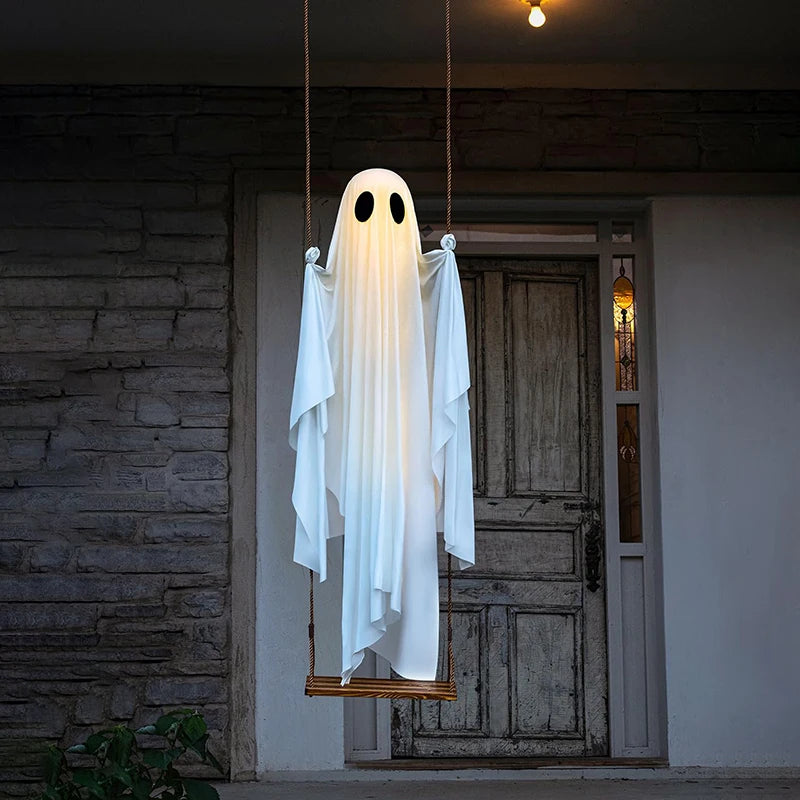 Halloween Ghost Decoration Outdoor Large Hanging Swing Ghost Home Decoration Ghost House Bar Hanging Horror Prop Party Courtyard