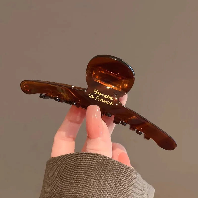 Women Acetate Leopard Hair Claw Hair Claws Chic Barrettes Crab Hairpins Styling Clips Girls Lady Headwear Hair Accessories