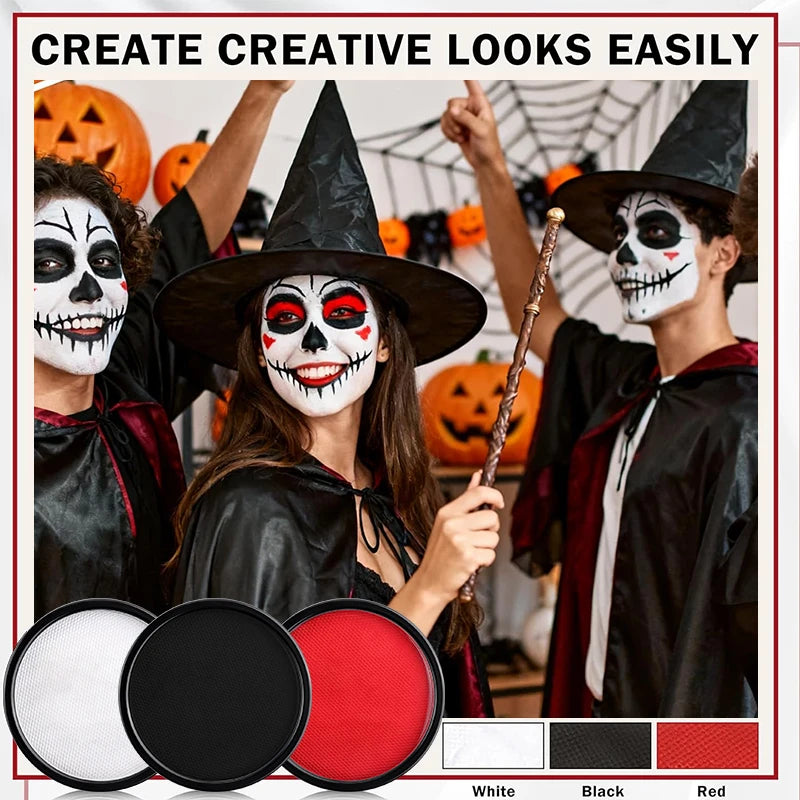 Halloween Foundation Cream Cosplay White Concealer Make-Up Body Paint Stick Party Long-lasting Non-Toxic Oil Based Face Makeup