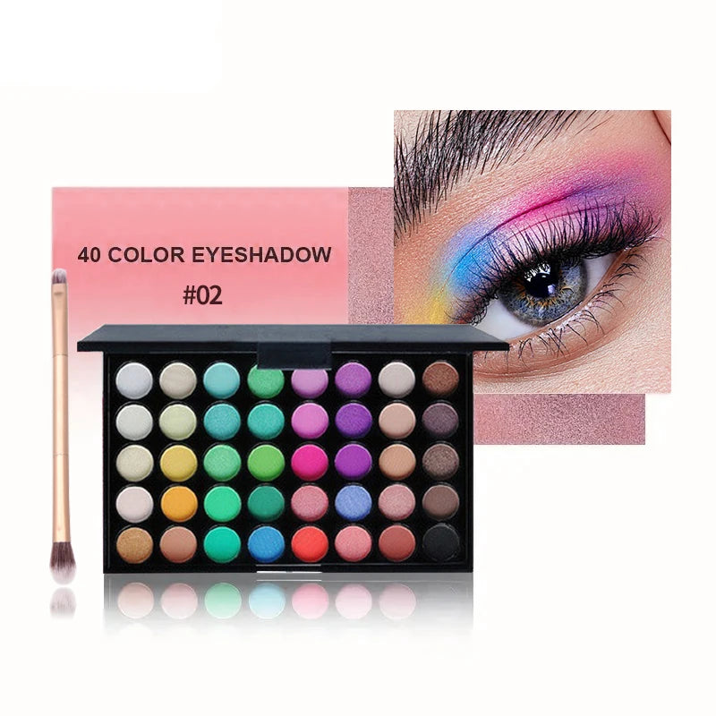 MakeUp Tools 40/74/78 Colors Eyeshadow palette Matte Waterproof Long Lasting Cosmetics makeup Kit Fashion All In One Makeup Gift