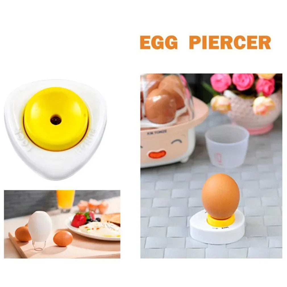 Kitchen Gadget: Semi - Automatic Egg Tool - Egg Piercer, Pricker, Dividers, Beater With Lock for Cooking Dutiful