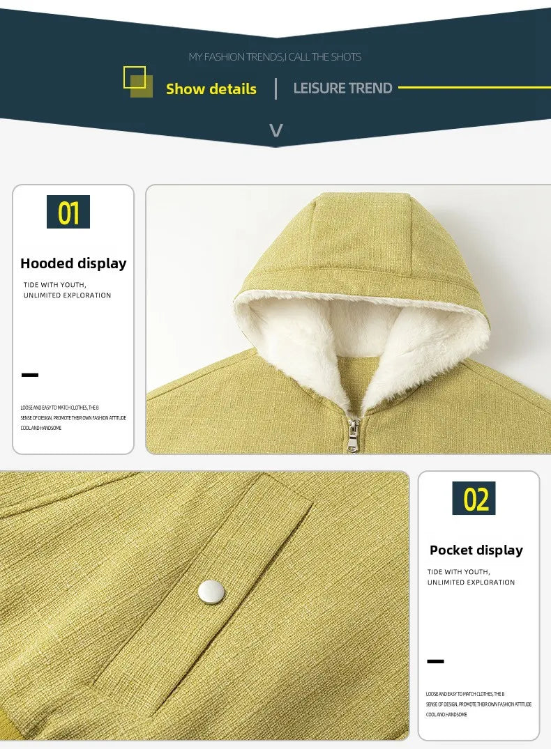 Men's Outdoor Sports Leisure Jacket Comfortable Versatile in Spring Autumn Trends Windproof Breathable with A Hat Jacket