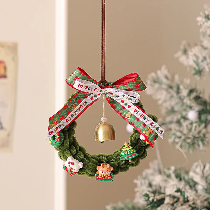 2026 Christmas Decorations Creative Twist Stick Xmas Tree Pendant Crafts Hanging Ornaments Door Hanging Garland Xmas Home Decor