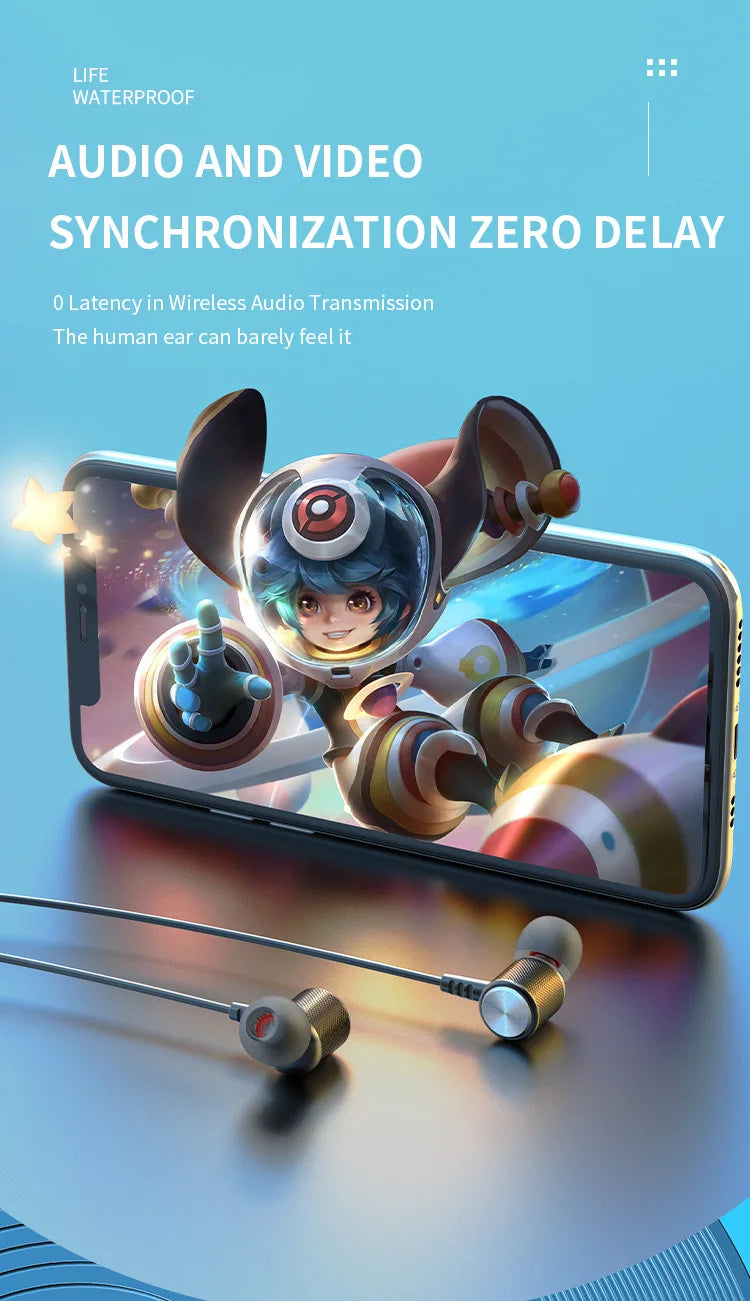 Wireless Headphone Fone Bluetooth 5.0 Neckband Earphones In ear Hifi Stereo Sports Headset Halter Waterproof Magnetic Earbuds