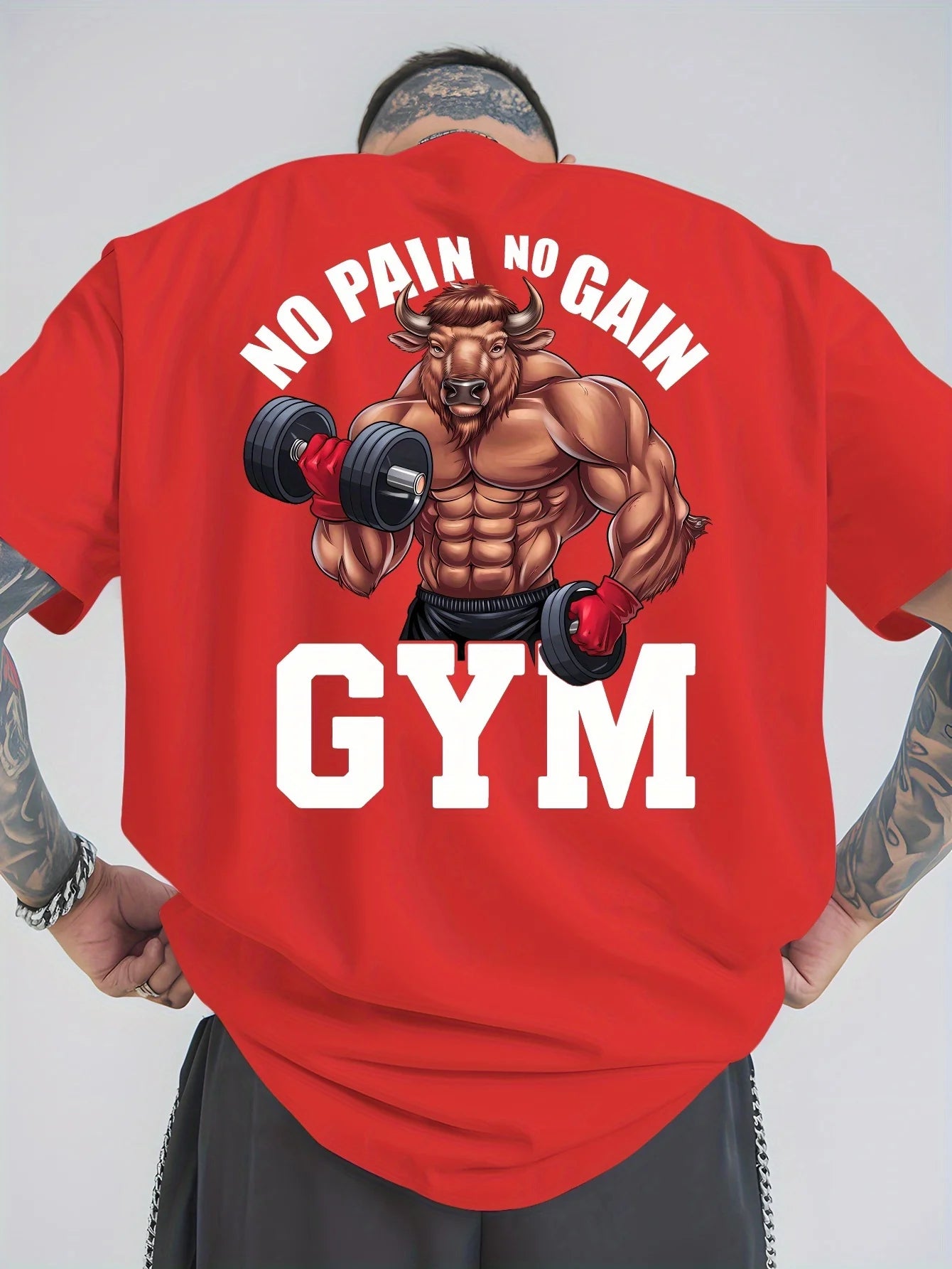 Men's Basic T-shirt for Gym, Short-sleeved, Loose, Pure Cotton Casual. Women's Round-neck Breathable Fitness T-shirt