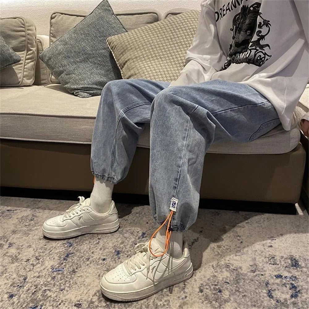 Men Jeans Regular Fit Skinny Jeans Men Blue Pants for Men Pants Jogger Jean Classic Man Jean Man Zip Mens Pants Hip Hop Jeans