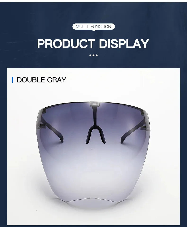 Sunglasses Women Men Protective Faceshield Glasses Goggles Full Face Covered Spherical Lens Anti-Spray Safety Cycling Sunglasses