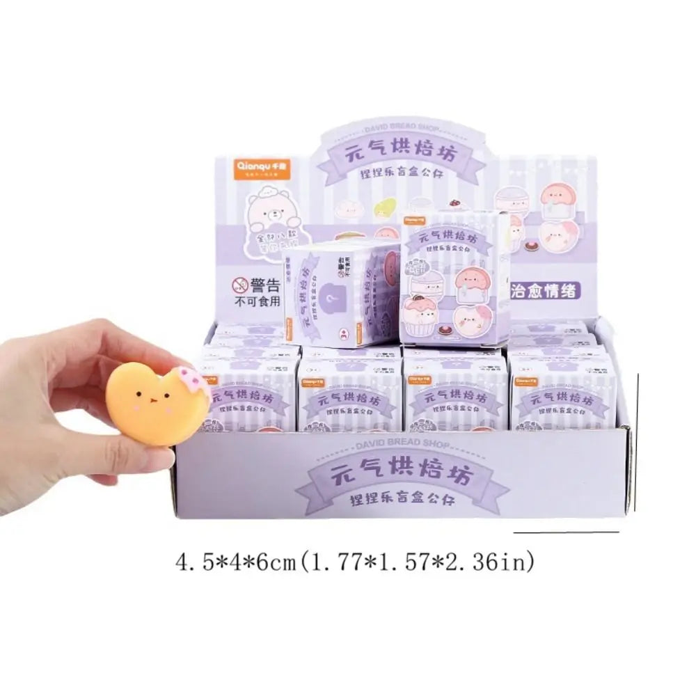 Kawaii Bakery Food Fillers Box Toys Random Reward Pinch Toys Lucky Squeeze Fidget Mystery Toy Children