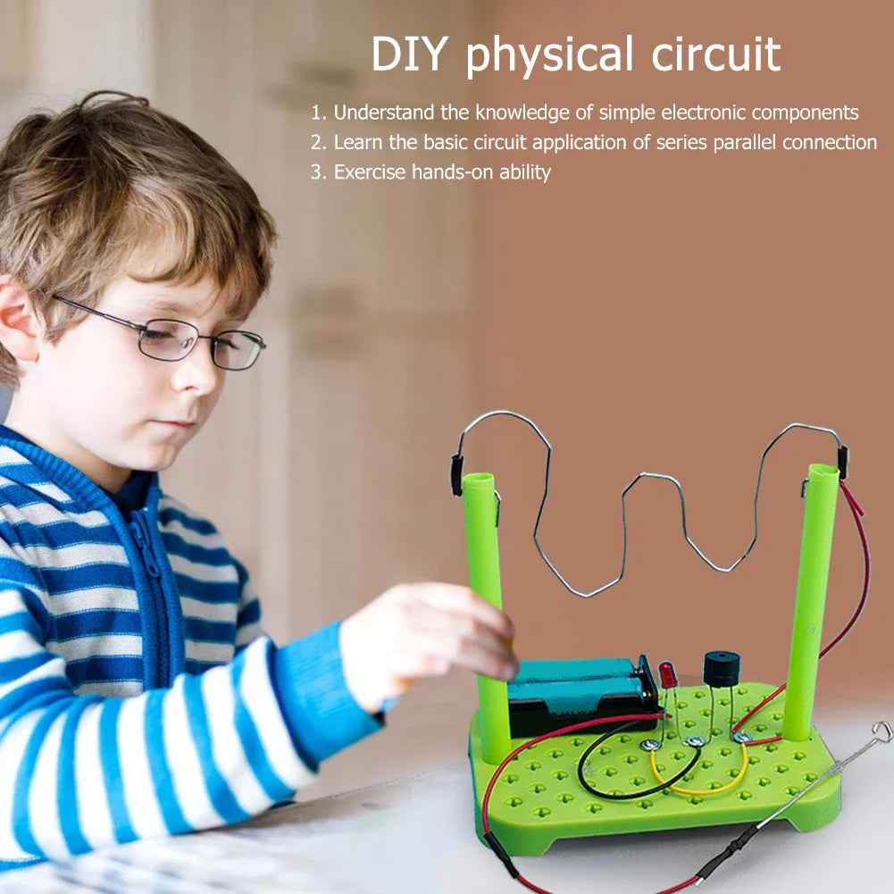Kids DIY Science Toys Physical Scientific Experiments Circuit Kit ABS Electronic Components Children Educational Manual Toys