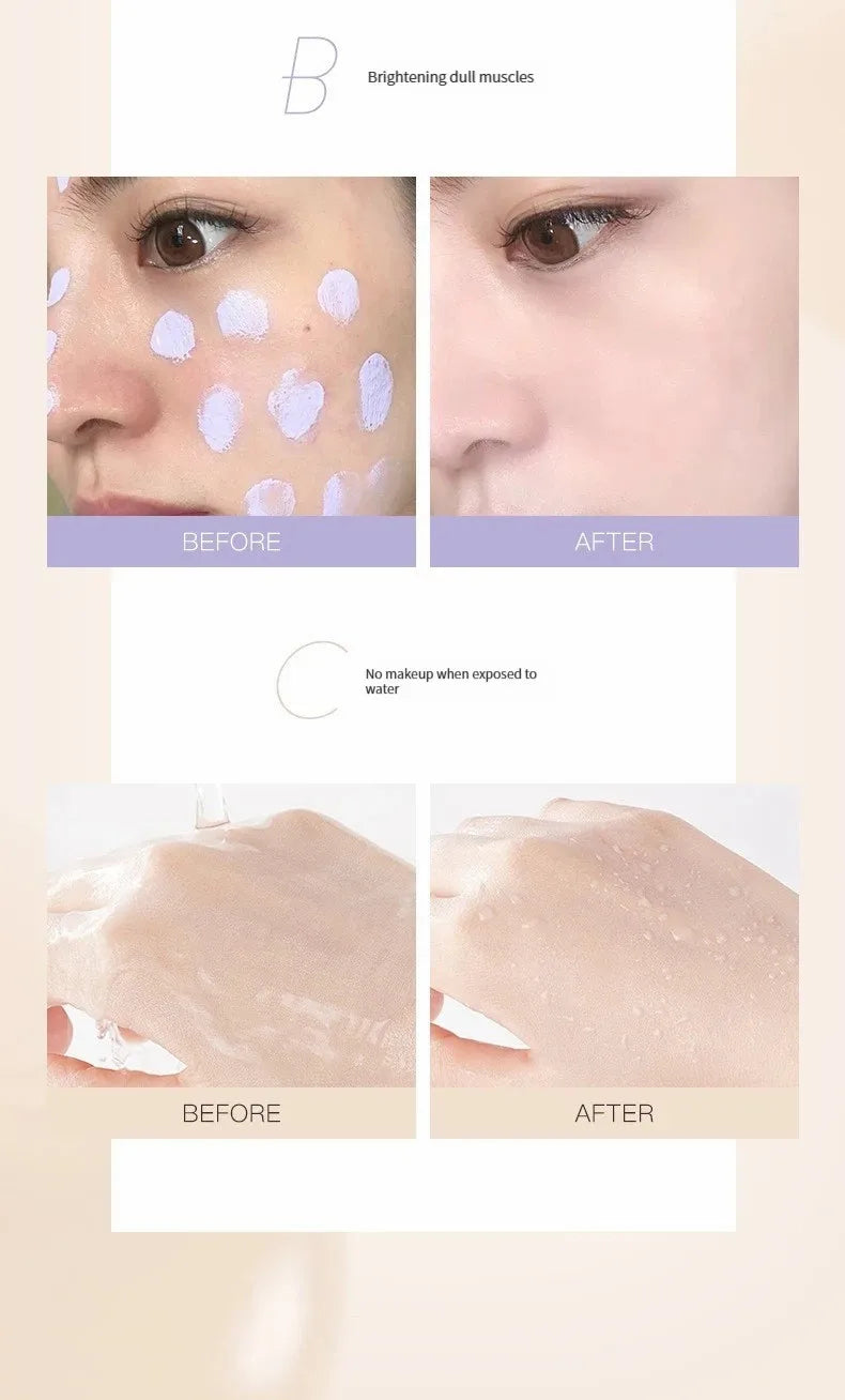 Makeup Primer Isolation Cream Moisturizing Modification Natural Even Skin Tone Long-lasting Concealer Refreshing and Docile