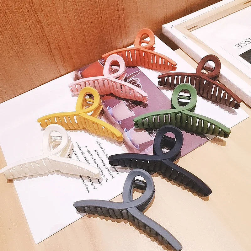 Barrettes Fashion Women Acrylic Hair Claws Clips Hair Accessories Hairpins Ladies Hairgrip Headwear Girls Ornaments Crab Bands