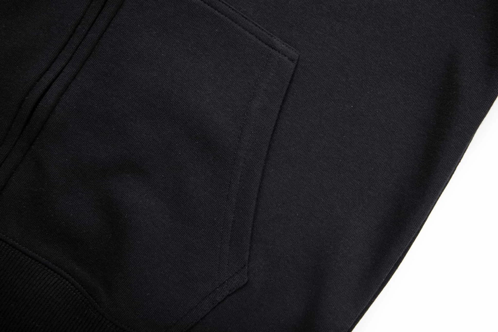 Men's Hooded Jacket Black Mustang Text Print Casual Daily Wear Fashion Streetwear Top Quality Comfortable Sweatshirt