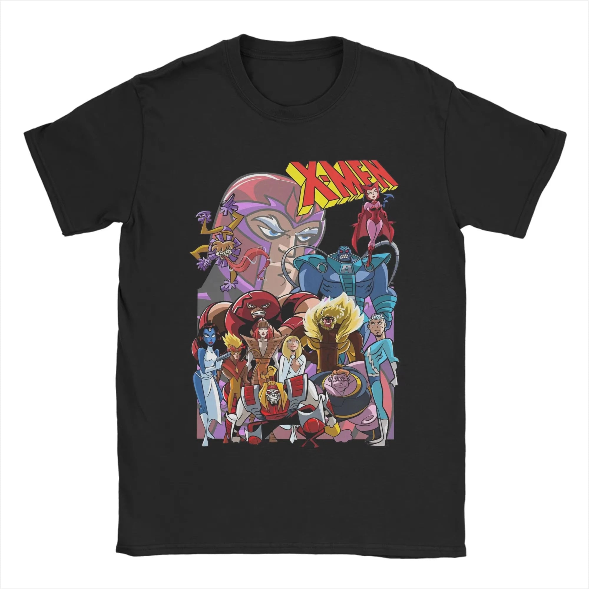 Men X-Men Wolverine T Shirts Xmen Group 100% Cotton Tops Funny Short Sleeve Crew Neck Tees Original T-Shirt Unisex Fashion