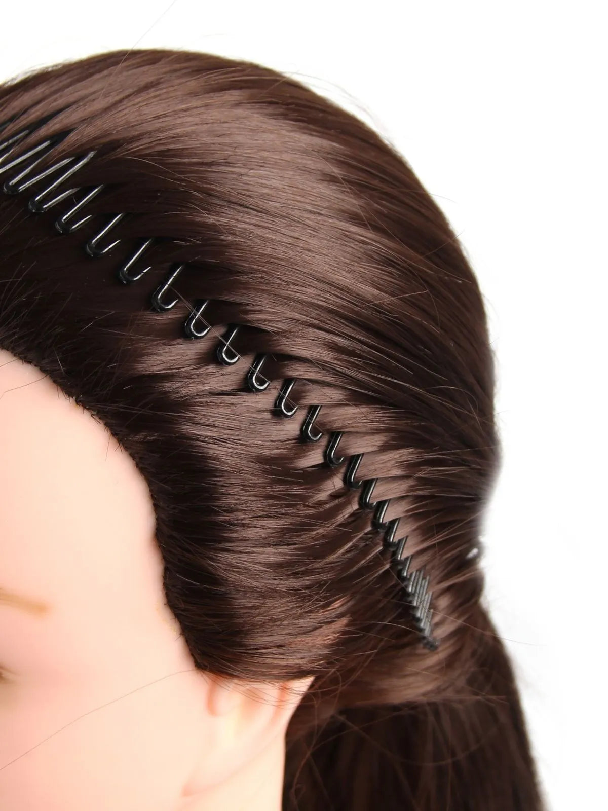 Women Plastic Full Circle Stretch Flexible Comb Teeth Headband Hair Band Clip Face Wash Fixed Hair Accessories