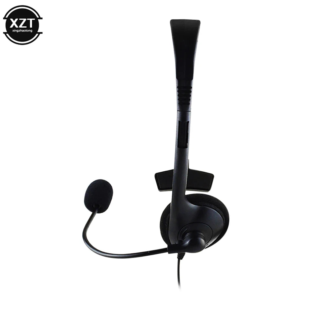 Operator Headphones Head-mounted With Noise Canceling Microphone One-ear Telephone Clear Call Headphones Single-Sided Headset