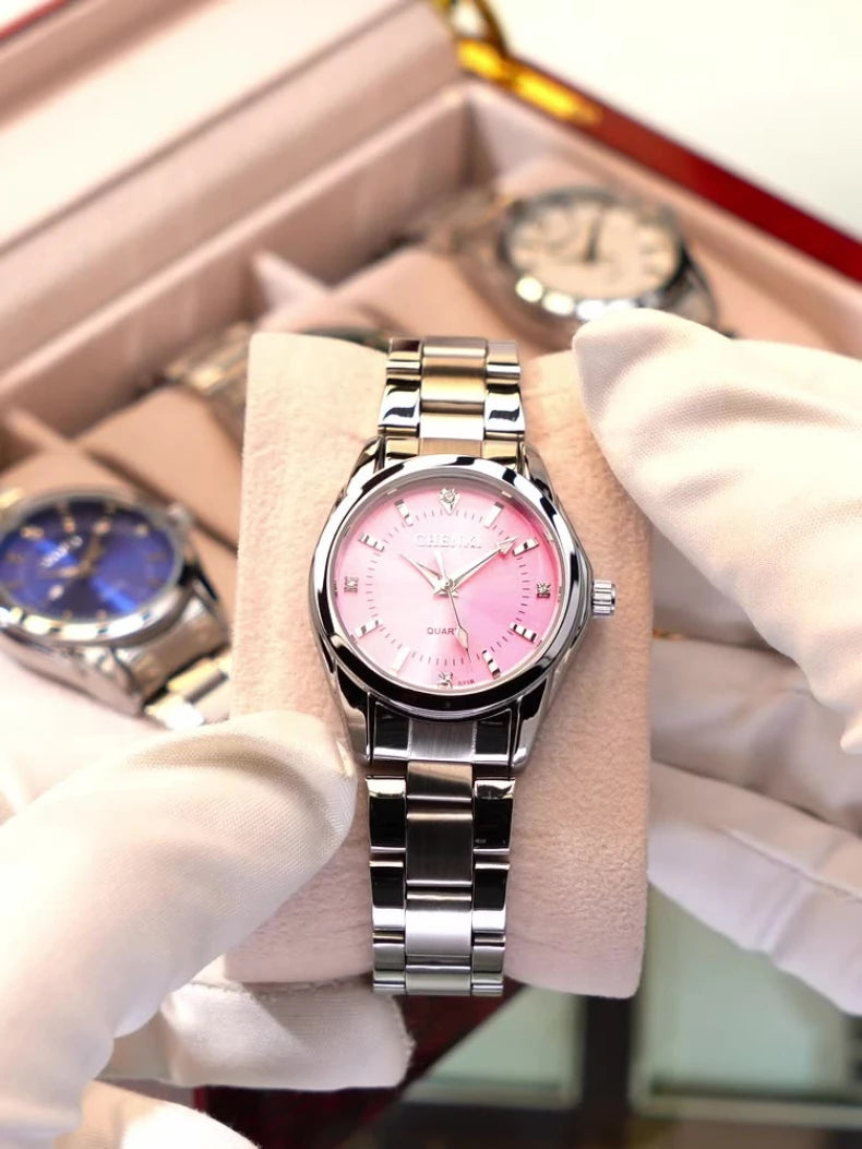 Watches Women Luxury Stainless Steel Wristwatches Analog Luminous Quartz Clock Watch Women's Relogio Feminino часы женские