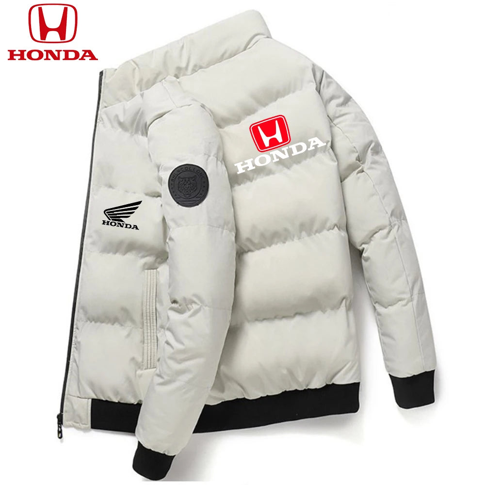 Honda Men Down Jackets Parker Coat Parker Jacket 2025 New Thick Warm Winter Men's Puffer Casual Cold and Waterproof Clothing
