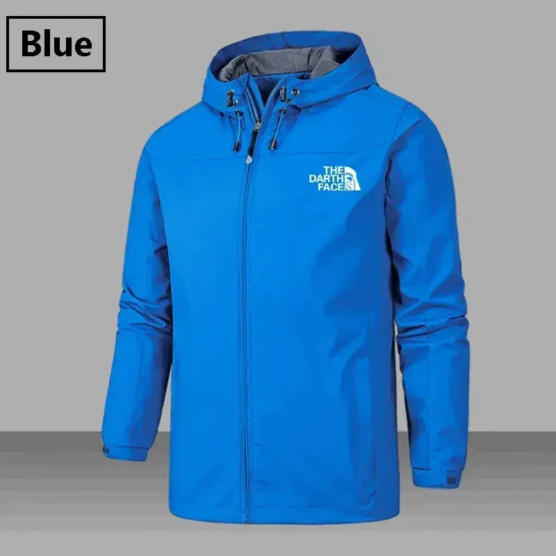 2025 Men's waterproof jacket, camouflage bomber coat with hood, high-quality windproof jacket, a genuine man's jacket