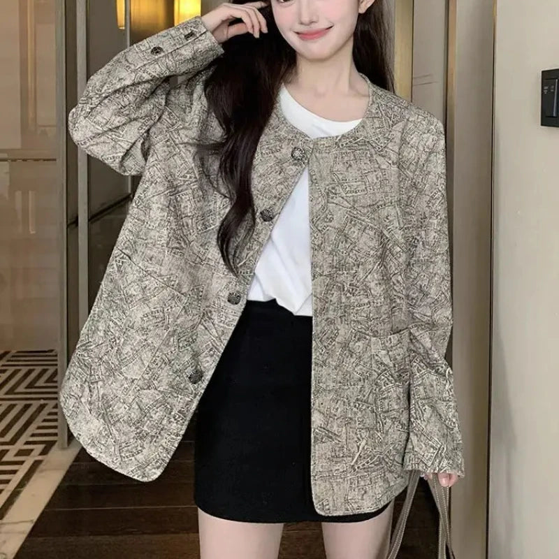 Women's Jackets High Quality Long Sleeve Female Coat Spring Autumn New Products Luxury Sale Cheap Lined Korean Style Casual