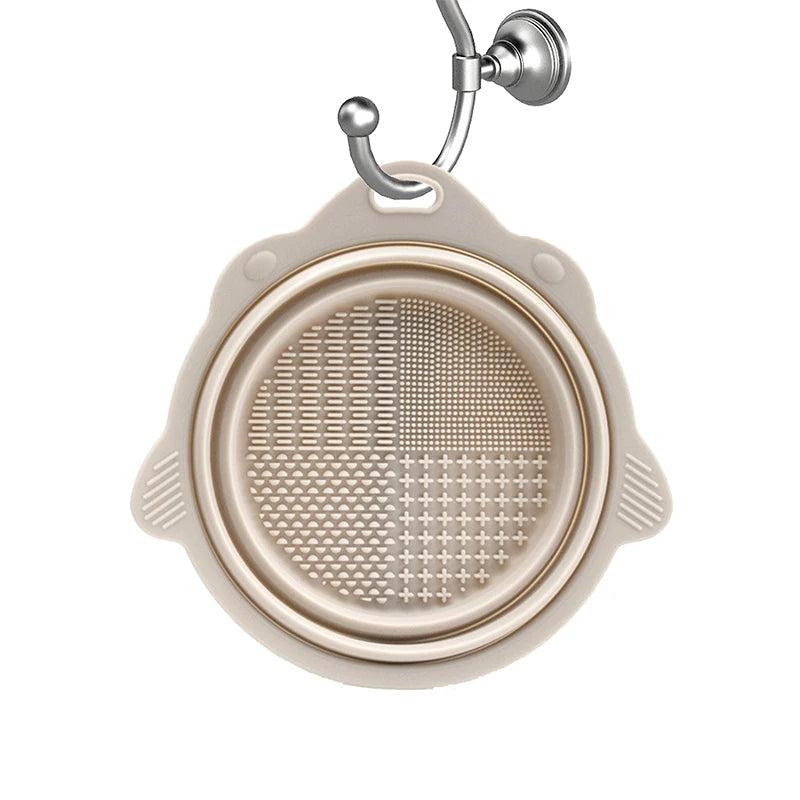 Makeup Brush Cleaner Cleaning Bowl Brush Tool Set Thorough Cleaning Without Hurting Bristles Wet & Dry Powder Puff Dry Cleaner