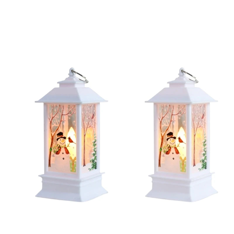 Christmas theme,night light,Christmas wind lamp,candelabra lamp,old man snowman decorations,table decorations,Christmas