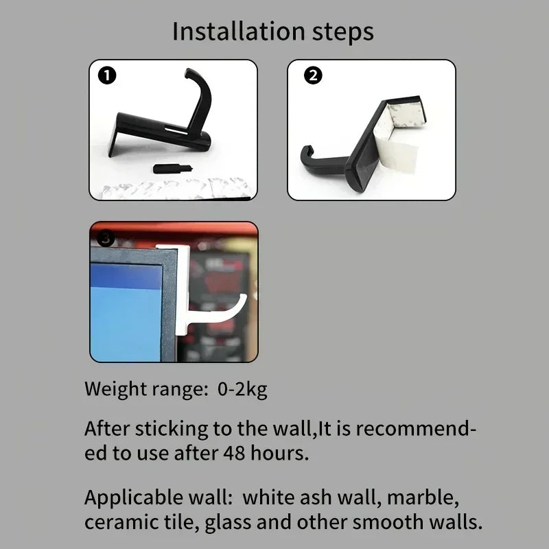 Headphone Headset Hanger Universal Headphone Holder Wall Hook Monitor Earphone Stand Headphones Stand Holder For All Headphones