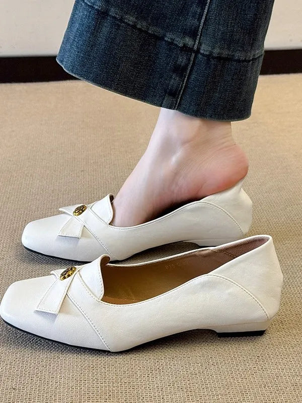 Womens Loafers Shoes Round Toe Female Footwear British Style Slip-on Retro Dress Preppy On Heels Mary Janes Floral Shoes On Heel