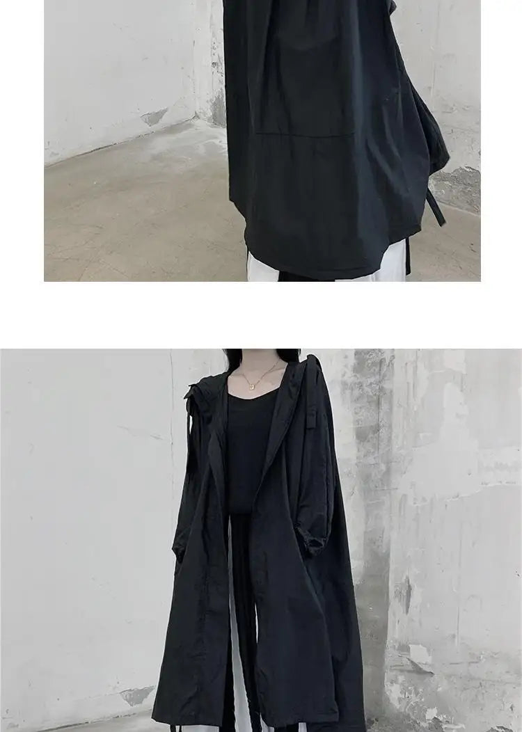 Jackets Women Hooded Chic Solid Breathable Casual Summer Simple Sun-proof Harajuku Long Style Streetwear Baggy Mujer Clothing
