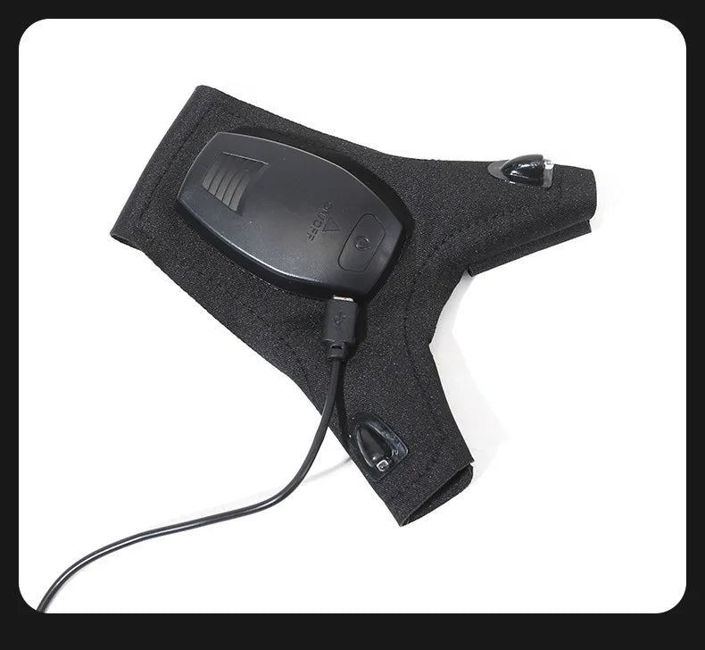 Rechargeable Led Flashlight Glove Gift for Dad Boyfriend Husband Lights Car Guy Cool Gadgets Tools for Fishing Camping Repair