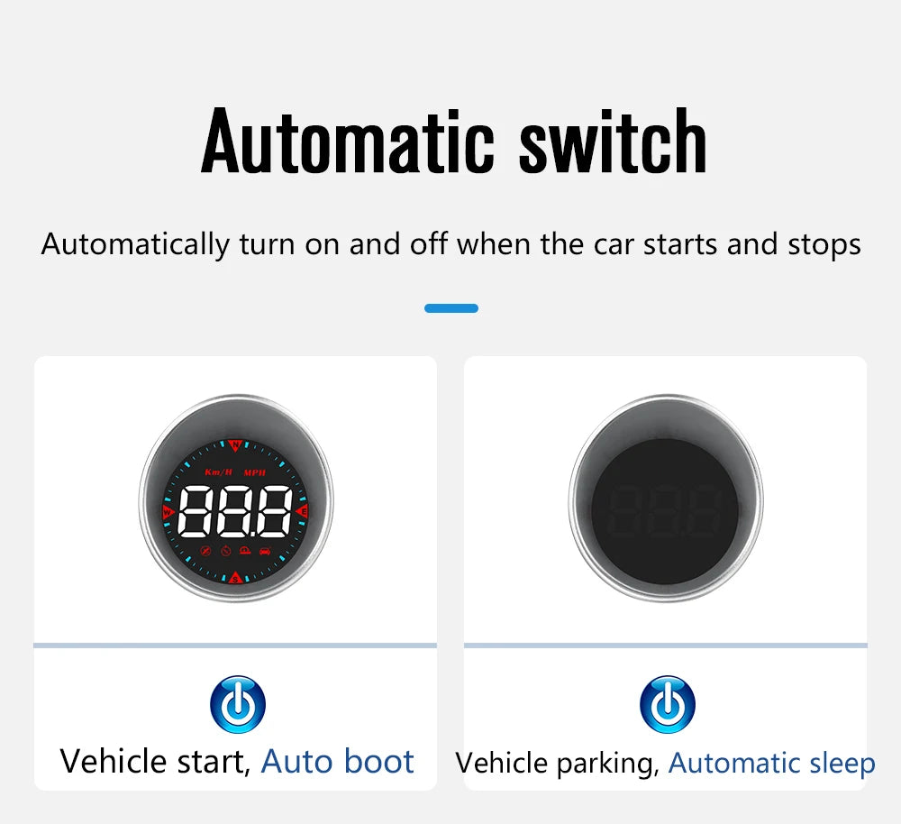 G5 GPS Car Head Up Display Auto Hud Smart System Tachometer Digital Speed Mileage Meter For All Car Universal Compass Projector