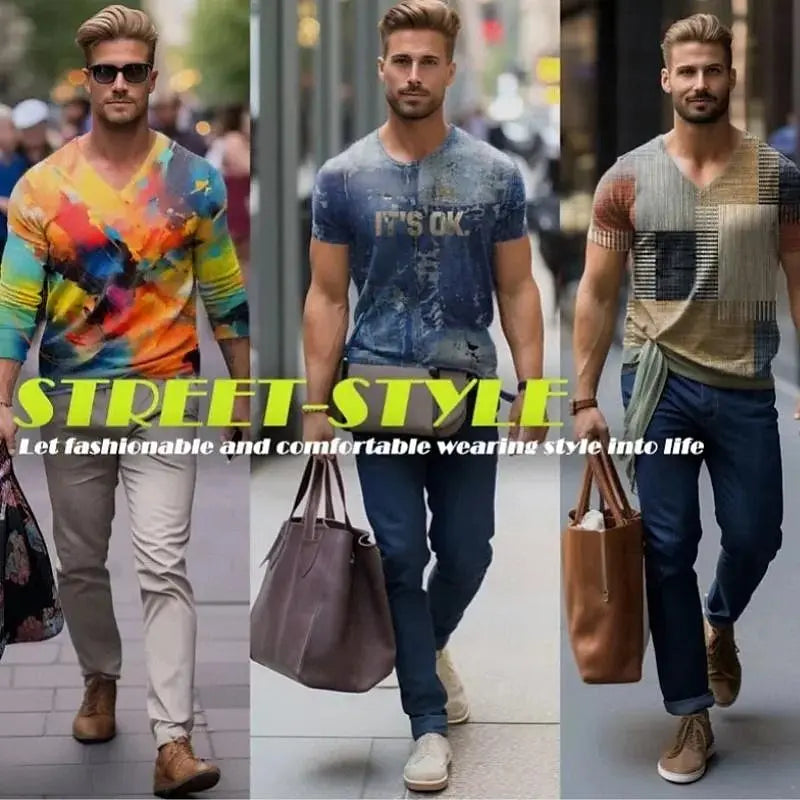 Cartoon Men's T-Shirt Casual Fashion 3d Print Short Sleeved Summer T-Shirt For Men Clothing Street Breathable T Shirt Top Tee