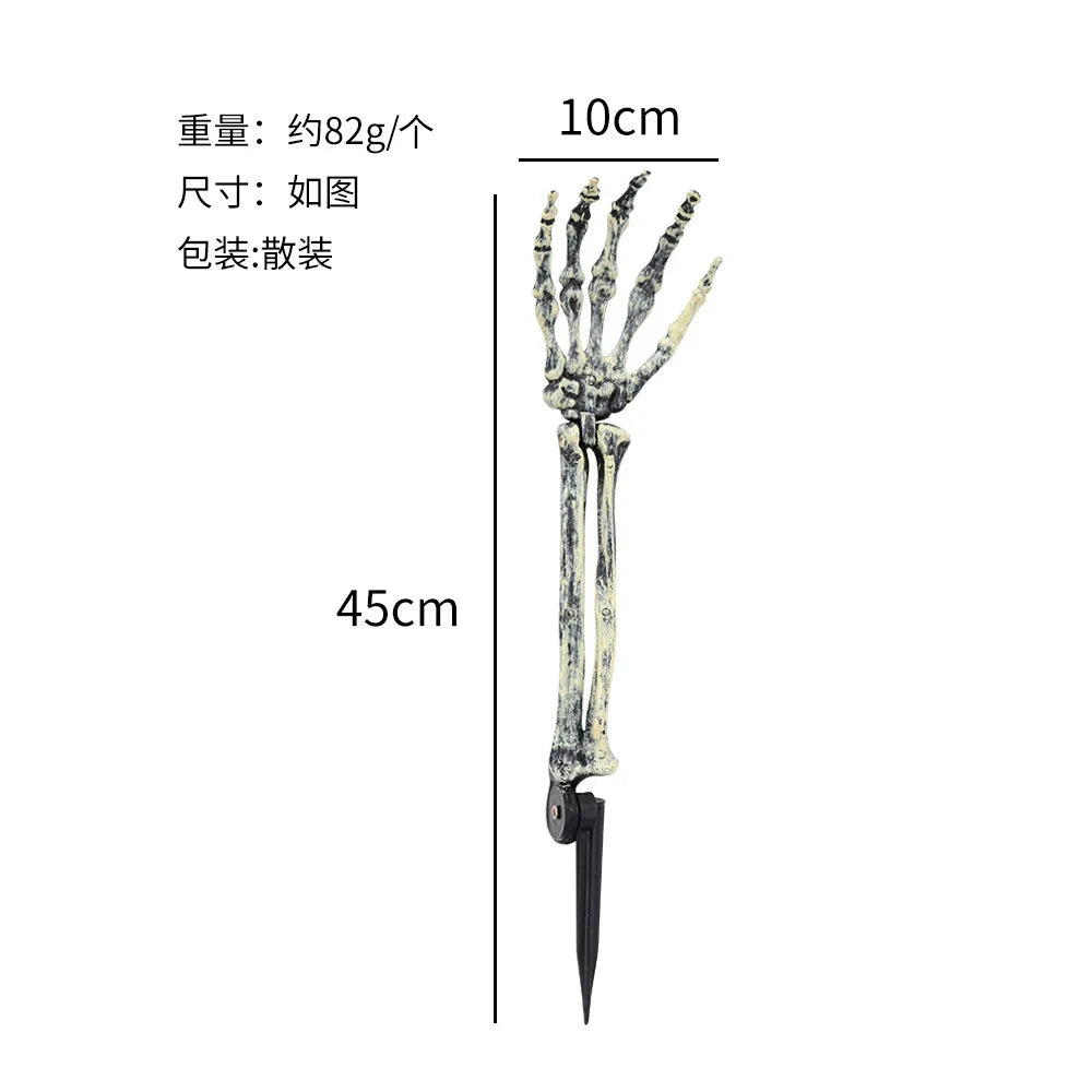 Halloween Human Skeleton 40CM Movable Skeleton, Human Skeleton Halloween Horror Decorations, Haunted House Horror Props