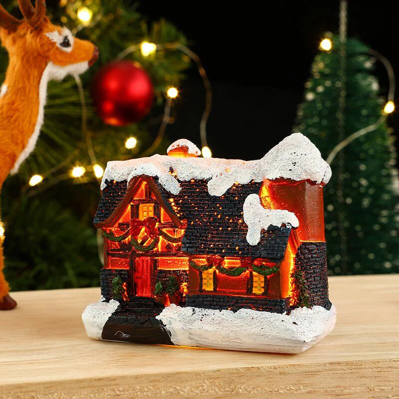 Christmas House Light Decorations For Home Ornaments Kids Xmas Gift New Year 2024 Navidad Decor Bedroom Night Light With Battery