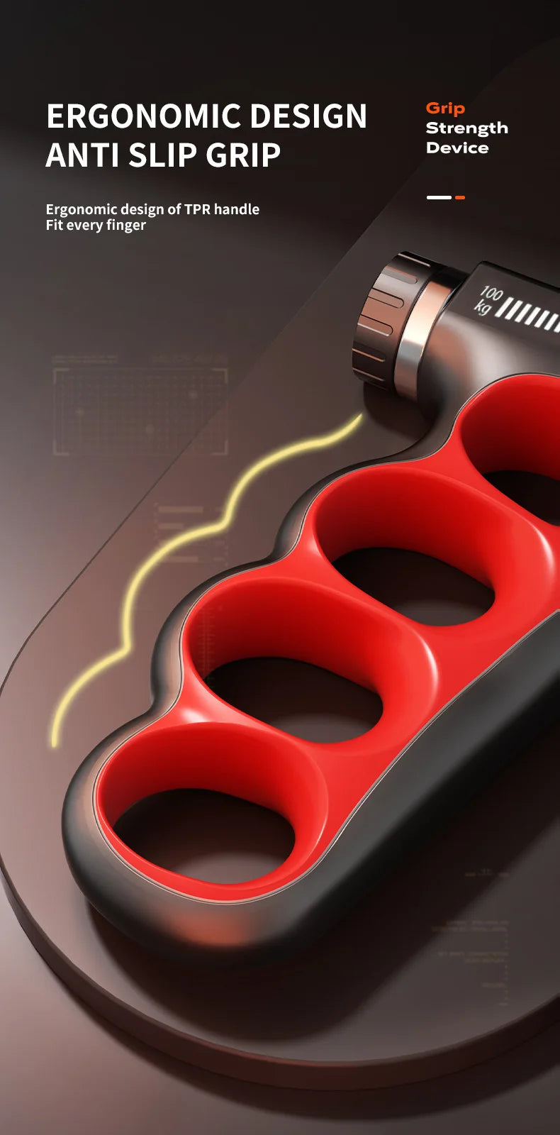 Electronic Count-Based Grip Strength Trainer Arm Strength Fitness Device Rehabilitation Training Exercise Equipment